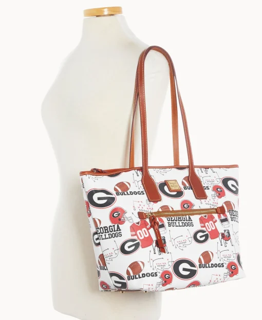 Dooney & Bourke Game Day Ready | Printed Fabric^Collegiate University of Georgia Tote