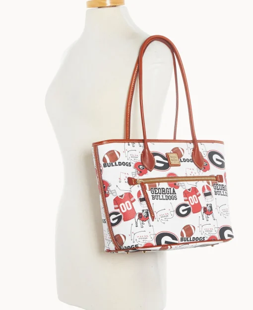 Dooney & Bourke Game Day Ready | Printed Fabric^Collegiate University of Georgia Tote