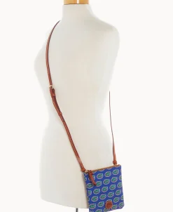 Dooney & Bourke Game Day Ready | Printed Fabric^Collegiate a Small North South Top Zip Crossbody