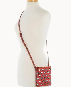 Dooney & Bourke Game Day Ready | Printed Fabric^Collegiate a Small North South Top Zip Crossbody