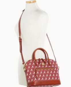 Dooney & Bourke Game Day Ready | Printed Fabric^Collegiate University of Alabama Domed Zip Satchel
