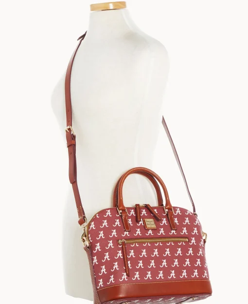 Dooney & Bourke Game Day Ready | Printed Fabric^Collegiate University of Alabama Domed Zip Satchel