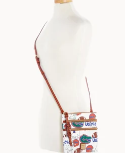 Dooney & Bourke Game Day Ready | Printed Fabric^Collegiate University of Florida N S Triple Zip Crossbody