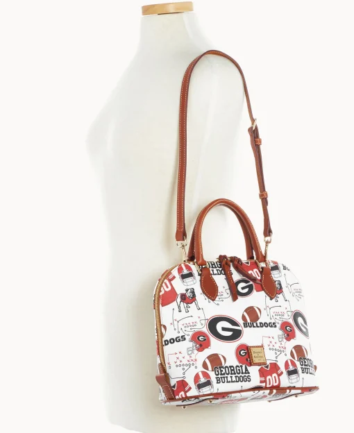 Dooney & Bourke Game Day Ready | Printed Fabric^Collegiate University of Georgia Zip Zip Satchel