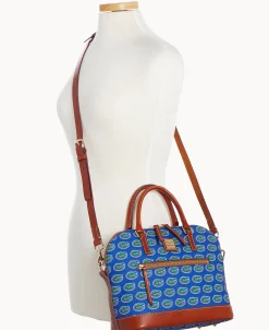 Dooney & Bourke Game Day Ready | Printed Fabric^Collegiate University of Florida Domed Zip Satchel