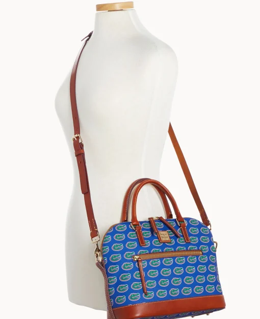 Dooney & Bourke Game Day Ready | Printed Fabric^Collegiate University of Florida Domed Zip Satchel