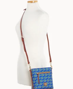 Dooney & Bourke Game Day Ready | Printed Fabric^Collegiate University of Florida Small Zip Crossbody