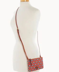 Dooney & Bourke Game Day Ready | Printed Fabric^Collegiate a Top Zip Crossbody