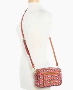 Dooney & Bourke Game Day Ready | Printed Fabric^Collegiate University of Georgia Camera Zip Crossbody