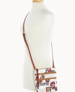 Dooney & Bourke Game Day Ready | Printed Fabric^Collegiate University of Alabama N S Triple Zip Crossbody