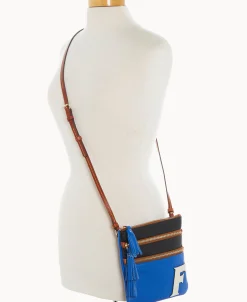 Dooney & Bourke Printed Fabric | Pebbled Leather^Collegiate Triple Zip Crossbody