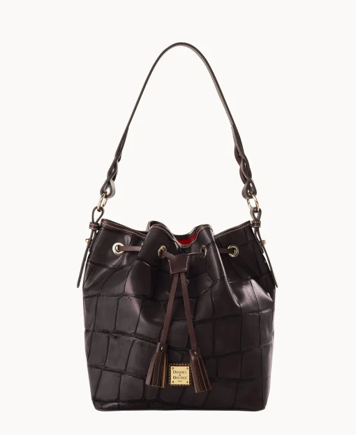 Dooney & Bourke Exotic Leather | Shoulder Bags^Denison Tasha Drawstring