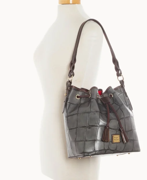 Dooney & Bourke Exotic Leather | Shoulder Bags^Denison Tasha Drawstring