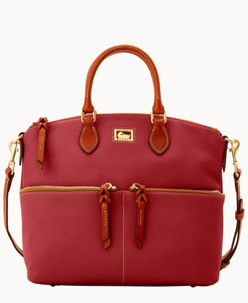 Dooney & Bourke Pebbled Leather | Shoulder Bags^Dillen Double Pocket Satchel