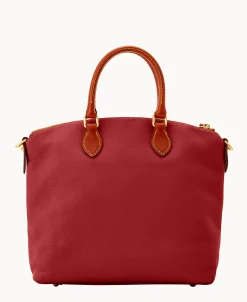 Dooney & Bourke Pebbled Leather | Shoulder Bags^Dillen Double Pocket Satchel