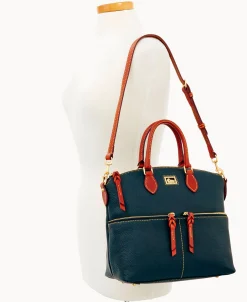 Dooney & Bourke Pebbled Leather | Shoulder Bags^Dillen Double Pocket Satchel