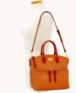 Dooney & Bourke Pebbled Leather | Shoulder Bags^Dillen Double Pocket Satchel