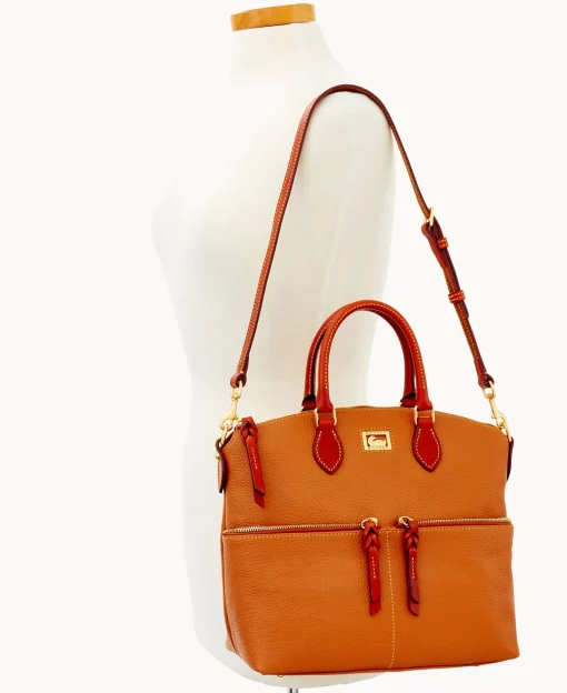 Dooney & Bourke Pebbled Leather | Shoulder Bags^Dillen Double Pocket Satchel