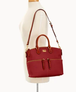 Dooney & Bourke Pebbled Leather | Shoulder Bags^Dillen Double Pocket Satchel