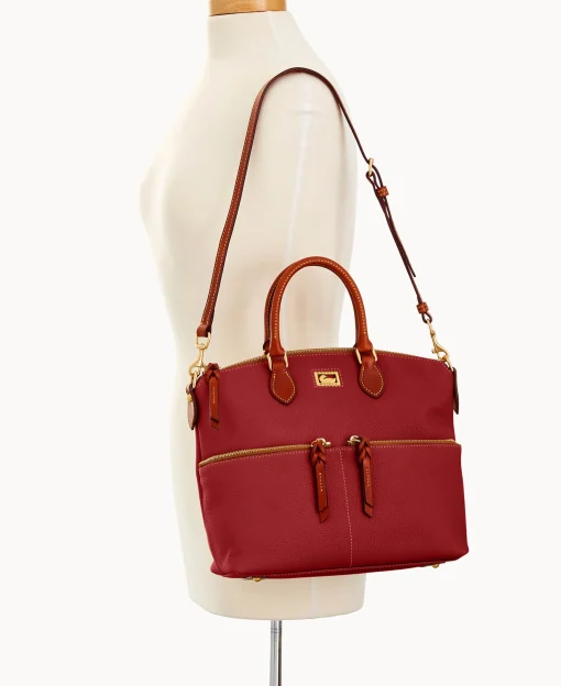 Dooney & Bourke Pebbled Leather | Shoulder Bags^Dillen Double Pocket Satchel