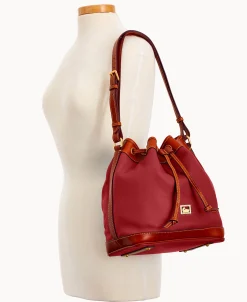 Dooney & Bourke Pebbled Leather | Shoulder Bags^Dillen Drawstring