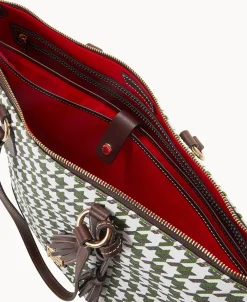 Dooney & Bourke Printed Fabric | Shoulder Bags^Houndstooth Career Tote