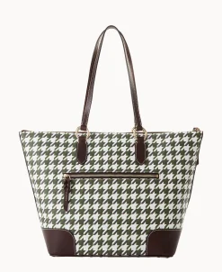 Dooney & Bourke Printed Fabric | Shoulder Bags^Houndstooth Career Tote