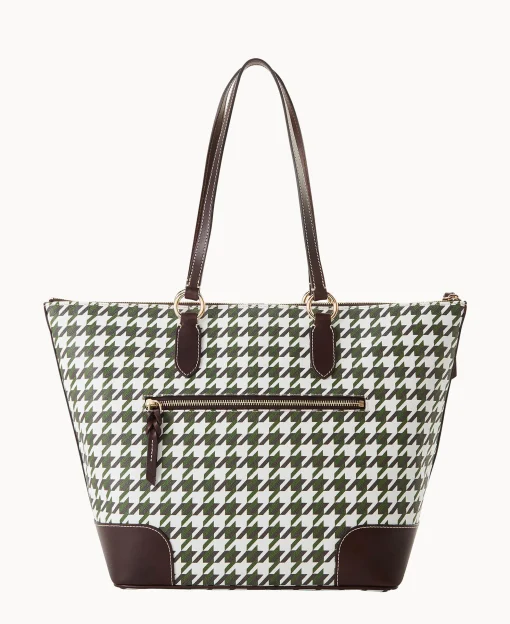 Dooney & Bourke Printed Fabric | Shoulder Bags^Houndstooth Career Tote