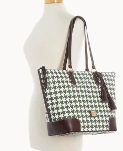 Dooney & Bourke Printed Fabric | Shoulder Bags^Houndstooth Career Tote