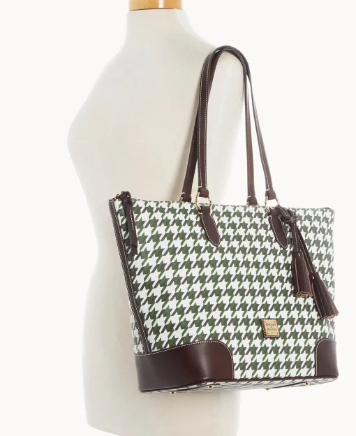 Dooney & Bourke Printed Fabric | Shoulder Bags^Houndstooth Career Tote