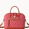 Dooney & Bourke Game Day Ready | Printed Fabric^MLB Domed Zip Satchel