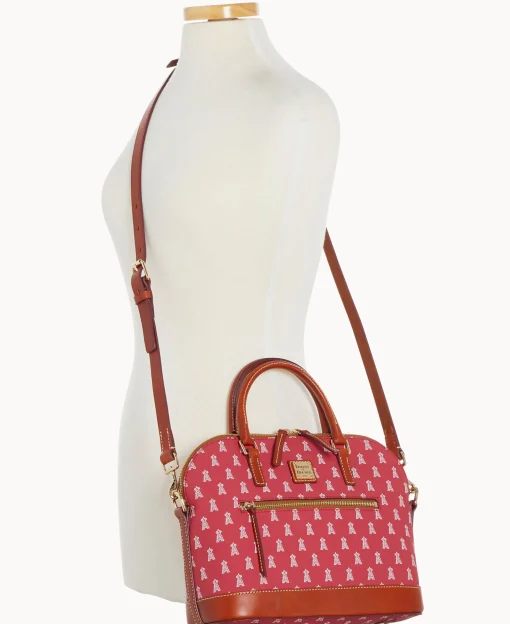 Dooney & Bourke Game Day Ready | Printed Fabric^MLB Domed Zip Satchel