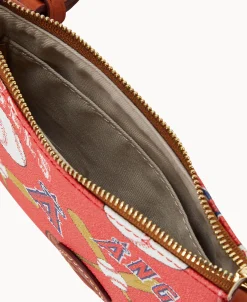Dooney & Bourke Game Day Ready | Printed Fabric^MLB Top Zip Crossbody