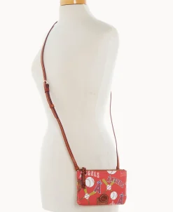 Dooney & Bourke Game Day Ready | Printed Fabric^MLB Top Zip Crossbody