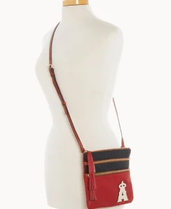 Dooney & Bourke Game Day Ready | Printed Fabric^MLB Triple Zip Crossbody
