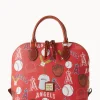 Dooney & Bourke Game Day Ready | Printed Fabric^MLB Zip Zip Satchel