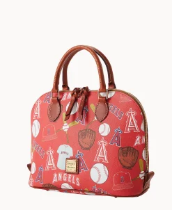 Dooney & Bourke Game Day Ready | Printed Fabric^MLB Zip Zip Satchel