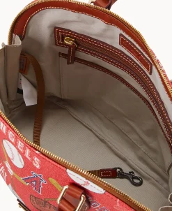 Dooney & Bourke Game Day Ready | Printed Fabric^MLB Zip Zip Satchel
