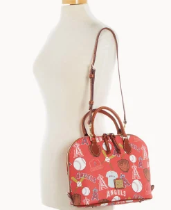 Dooney & Bourke Game Day Ready | Printed Fabric^MLB Zip Zip Satchel