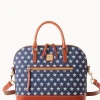 Dooney & Bourke Game Day Ready | Printed Fabric^MLB Domed Zip Satchel