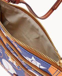 Dooney & Bourke Game Day Ready | Printed Fabric^MLB N S Triple Zip Crossbody