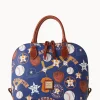 Dooney & Bourke Game Day Ready | Printed Fabric^MLB Zip Zip Satchel