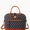 Dooney & Bourke Game Day Ready | Printed Fabric^MLB Domed Zip Satchel