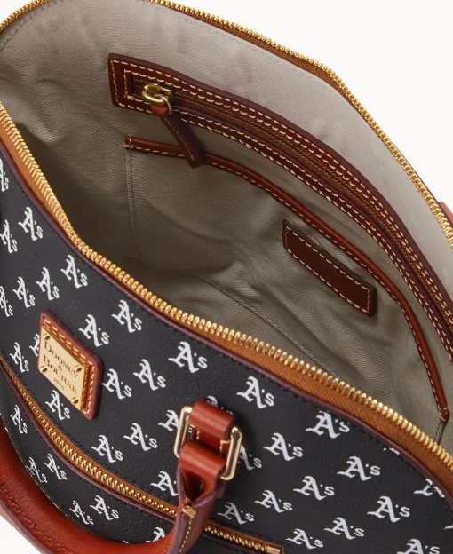 Dooney & Bourke Game Day Ready | Printed Fabric^MLB Domed Zip Satchel