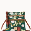 Dooney & Bourke Game Day Ready | Printed Fabric^MLB N S Triple Zip Crossbody