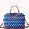 Dooney & Bourke Game Day Ready | Printed Fabric^MLB Domed Zip Satchel