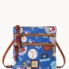 Dooney & Bourke Game Day Ready | Printed Fabric^MLB N S Triple Zip Crossbody