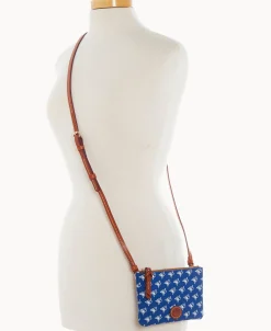 Dooney & Bourke Game Day Ready | Printed Fabric^MLB Top Zip Crossbody