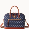 Dooney & Bourke Game Day Ready | Printed Fabric^MLB Domed Zip Satchel