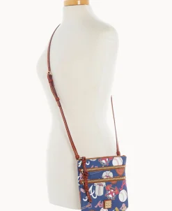 Dooney & Bourke Game Day Ready | Printed Fabric^MLB N S Triple Zip Crossbody